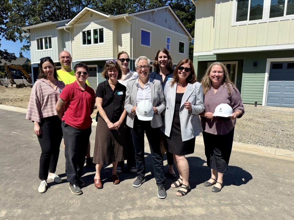 Habitat staff with Gov. Tina Kotek