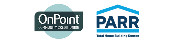 Logos for OnPoint Community Credit Union and PARR Lumber.