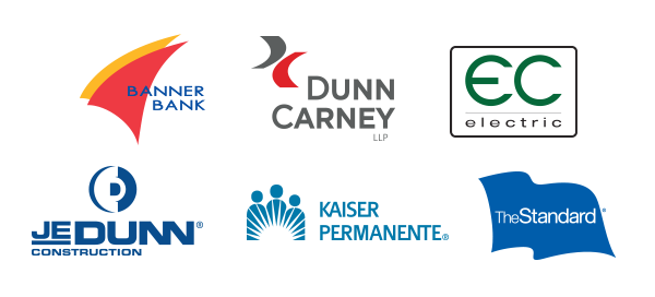Banner Bank, Dunn Carney, EC Electric, JE Dunn Construction, aiser Permanente, TheStandard